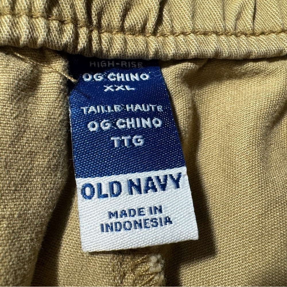 Old Navy Tan High-Waisted OGC Chino Cargo Pants Size XXL - Picture 9 of 13